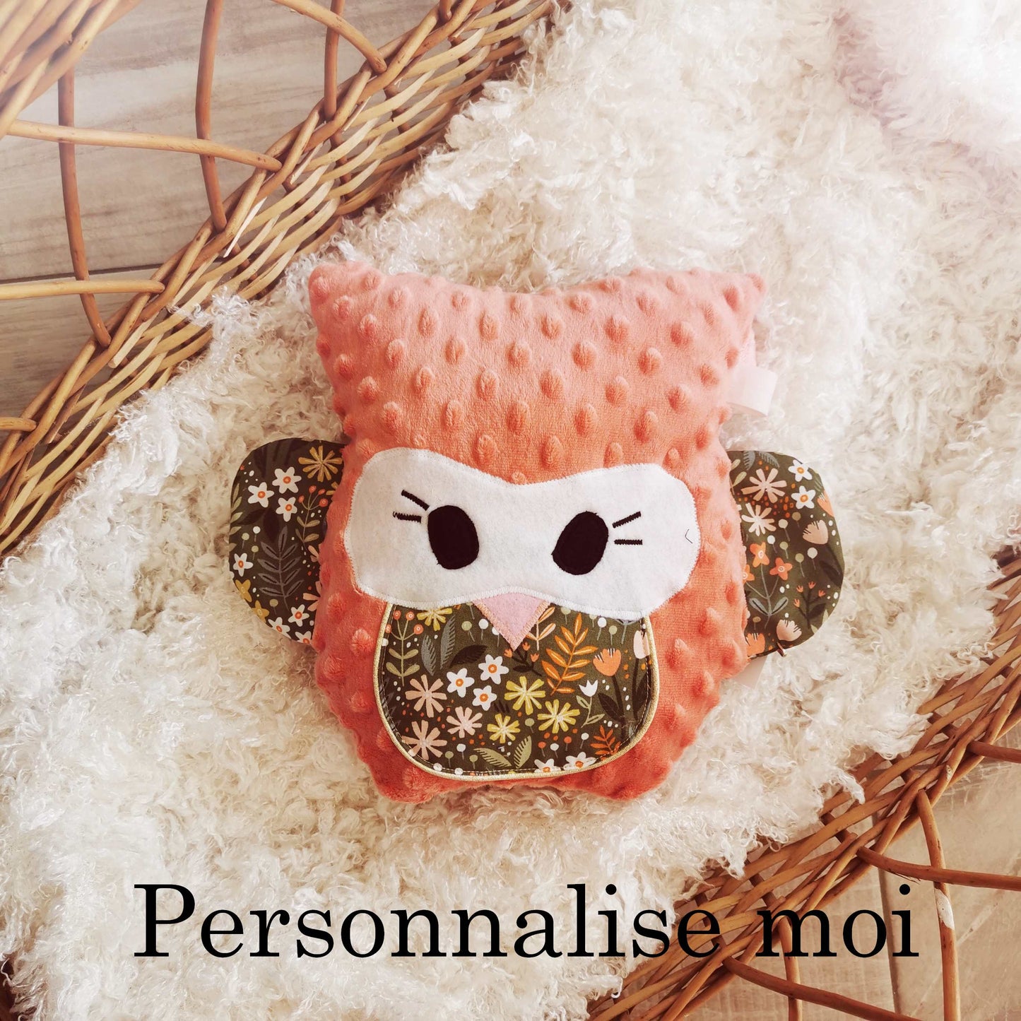 Hibou rembourré sur mesure